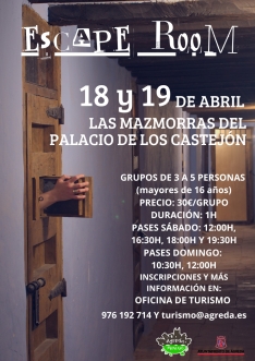 Foto 3 - &Aacute;greda programa un 'Escape Room' en el Palacio de los Castejones y un torneo de gui&ntilde;ote