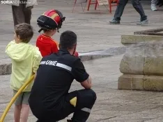 Una imagen del acto de la UME hoy en Soria. /PC