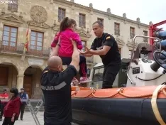Una imagen del acto de la UME hoy en Soria. /PC