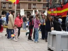 Una imagen del acto de la UME hoy en Soria. /PC