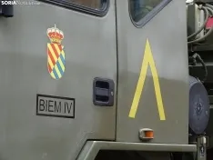 Una imagen del acto de la UME hoy en Soria. /PC