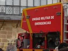 Una imagen del acto de la UME hoy en Soria. /PC