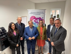 Visita oficial hoy al centro rural ocupacional Fundabem. /Jta.