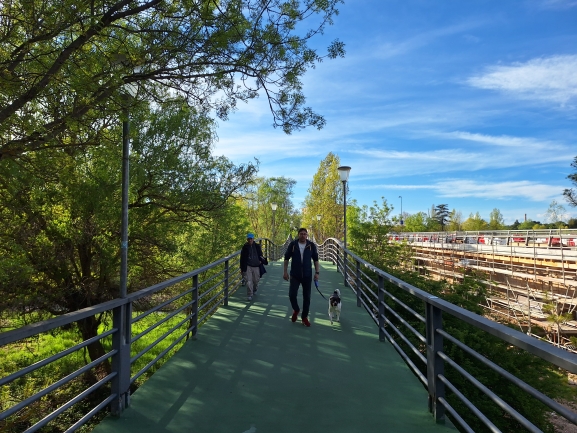 Almazán finaliza la pasarela del Duero y mejora su entorno