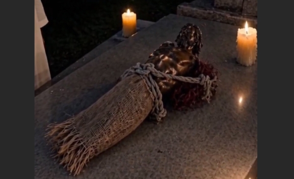Profanación en el cementerio de Soria: rito de santería