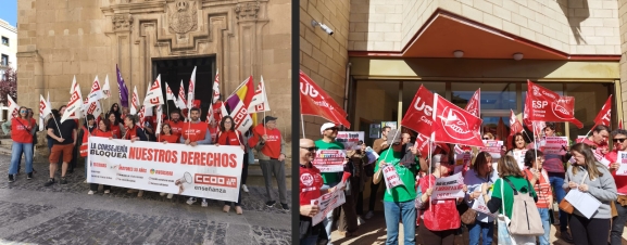 CCOO y UGT se movilizan en Soria por la parálisis de los acuerdos de enseñanza