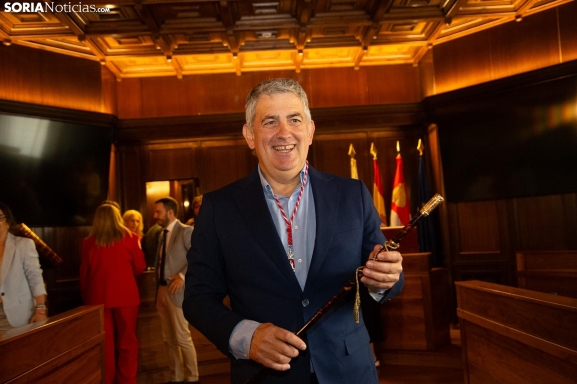 Javier Antón ya es, oficialmente, nuevo alcalde de Soria: Espero estar a la altura