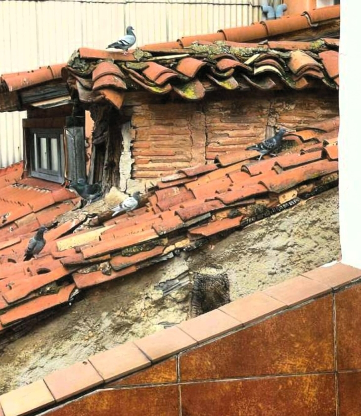 Treinta y tres familias denuncian el riesgo estructural y sanitario de dos edificios abandonados en El Collado