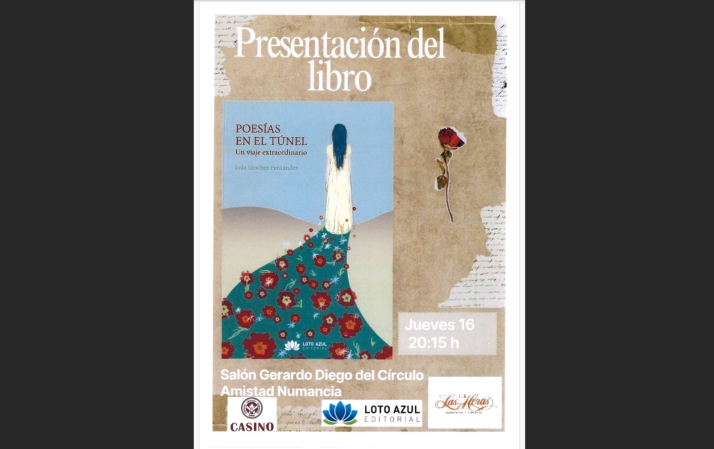 Lola Sánchez Fernández presenta Poesías en el túnel en Soria