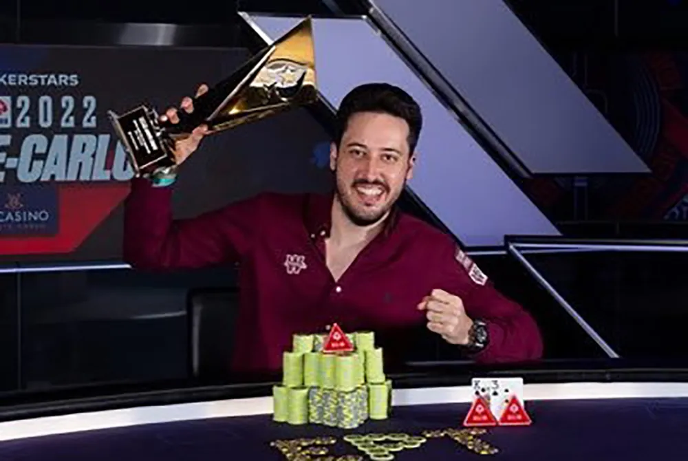 El padrino del torneo solidario de Aspace Soria logra el mayor premio del póker español