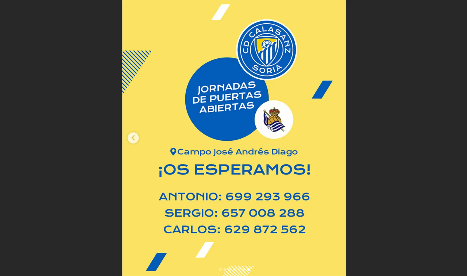 Puertas abiertas del CD Calasanz Soria para su cantera