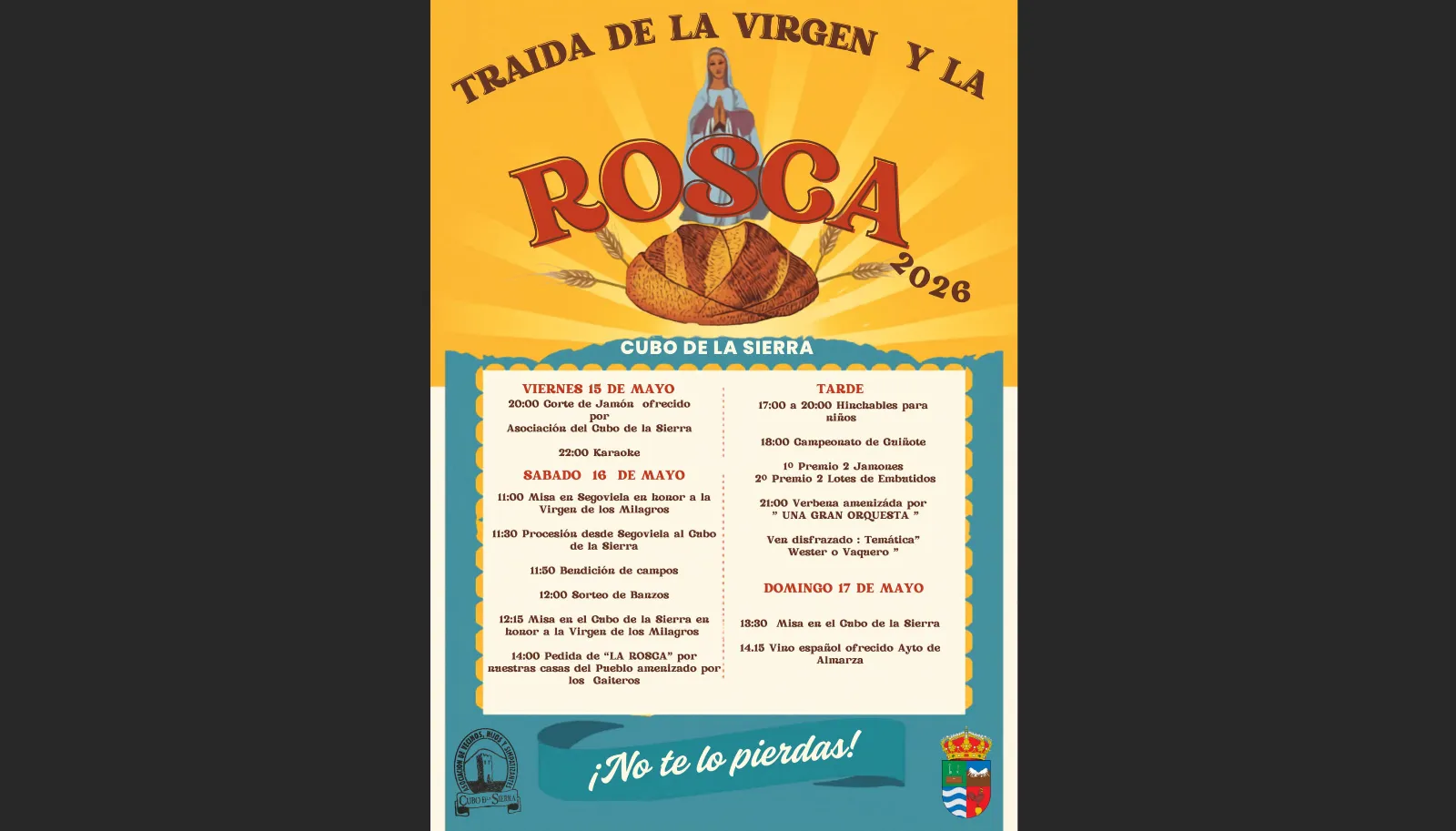 Fiestas de Cubo de la Sierra y Segoviela: programa completo