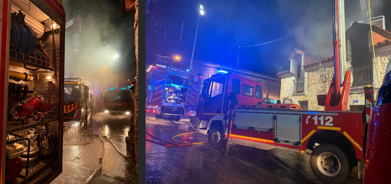Incendio sin víctimas en un domicilio de La Hinojosa