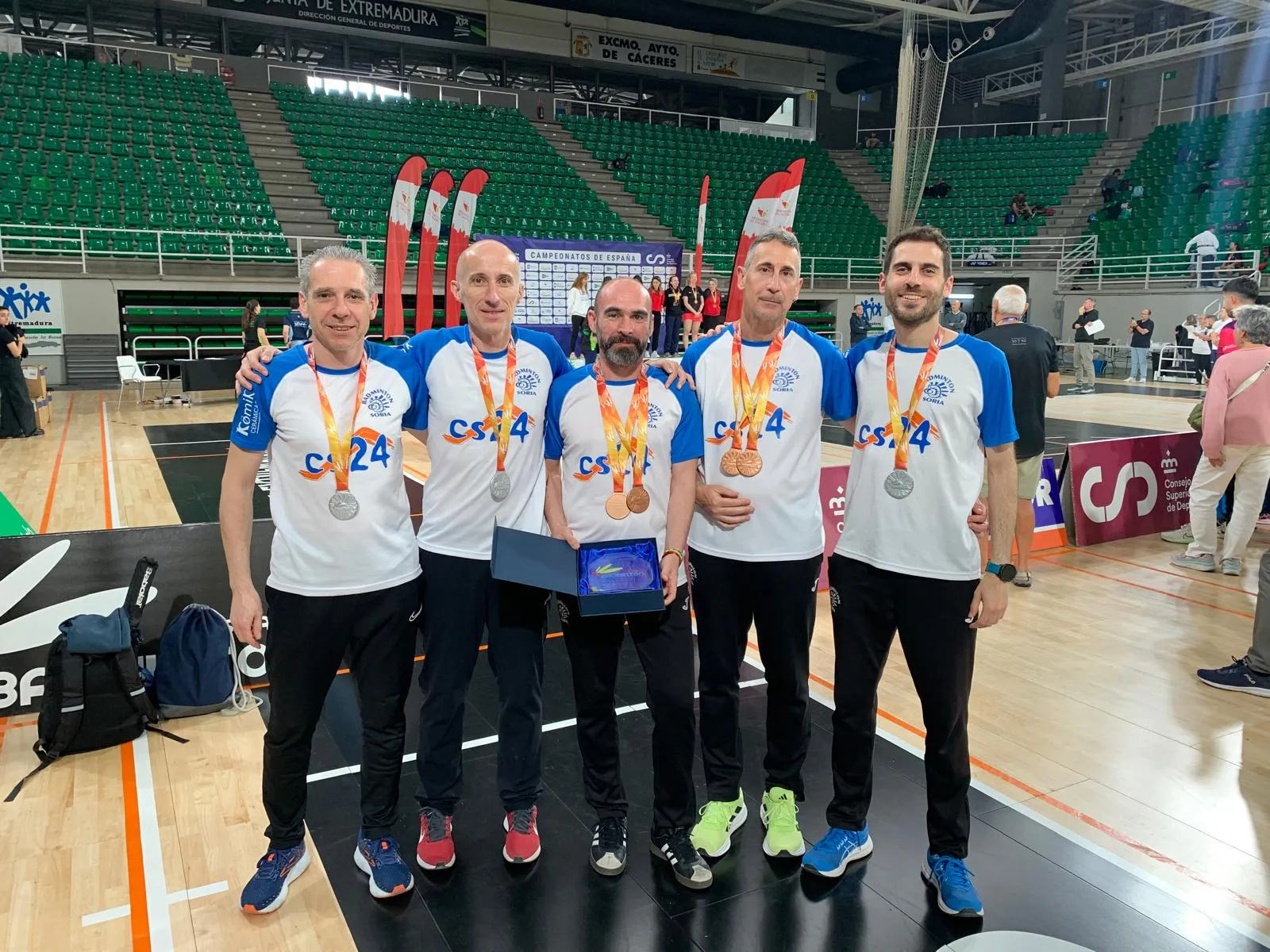 El Club Bádminton Soria logra siete medallas en el Nacional