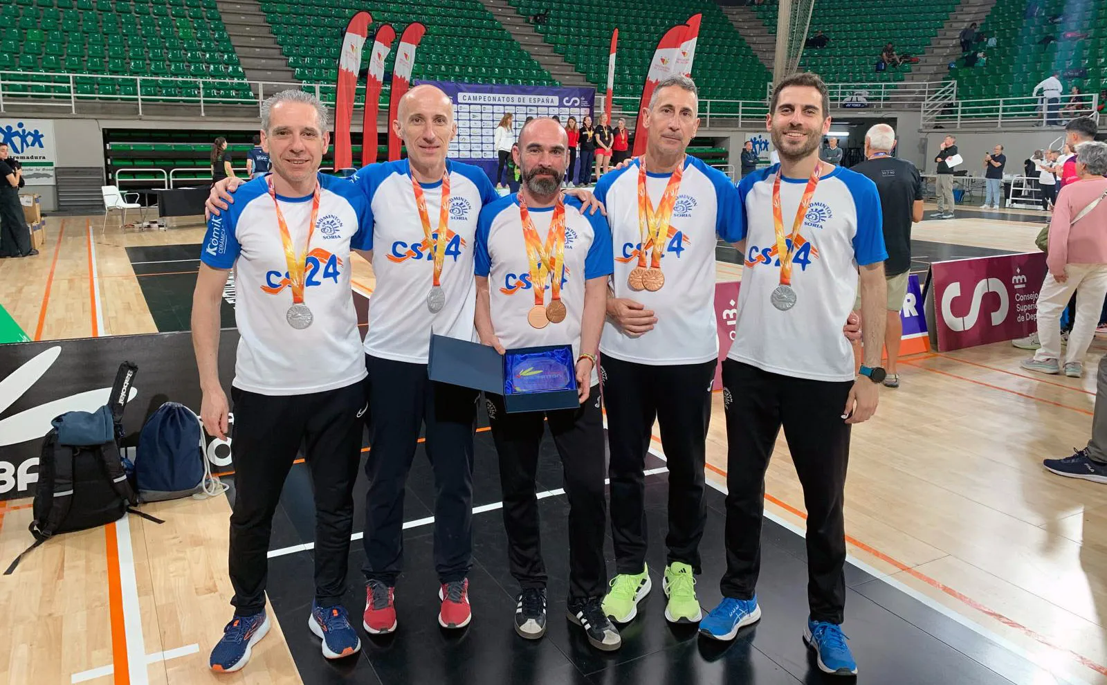 El Bádminton Soria brilla en el Nacional senior