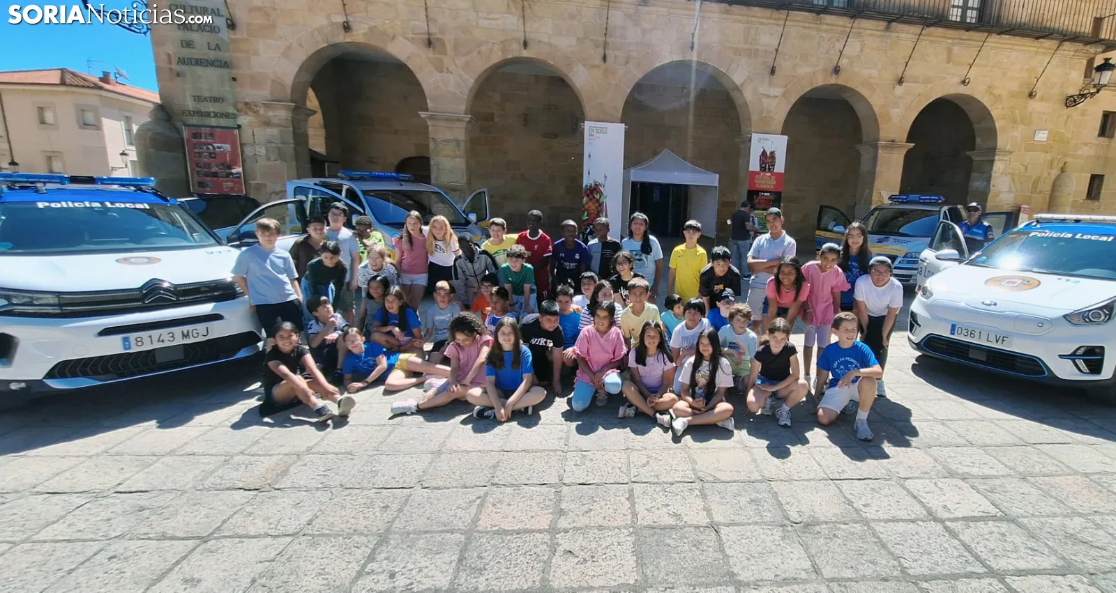 Los escolares, policías por un día