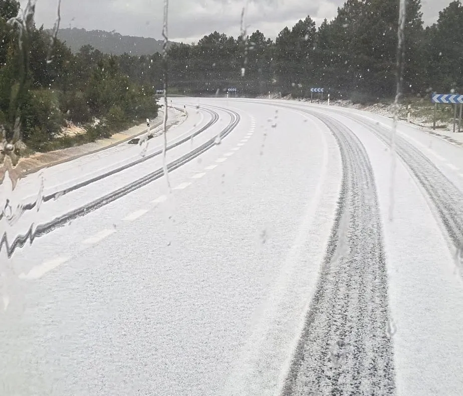 Una impresionante granizada azota  la provincia