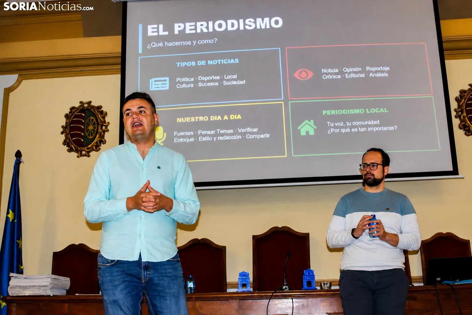 Foto 2 - Soria Noticias llega al IES Antonio Machado con una charla sobre periodismo, algoritmo y fake news