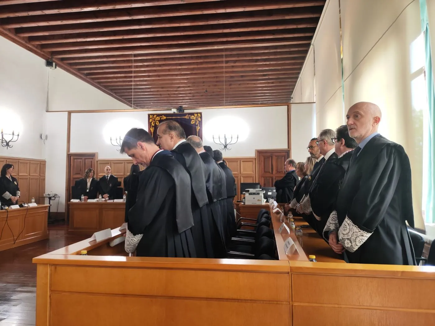 Distintas imágenes, hoy, de la celebración del Colegio de Abogados de Soria. | S.C.