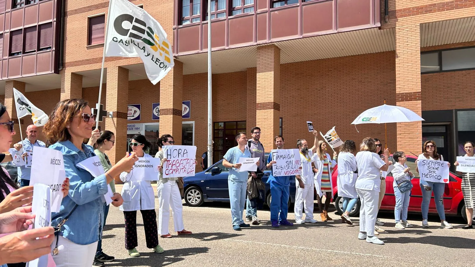 Imágenes de la protesta de hoy. | CESM