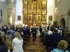Una imagen del acto litúrgico este sábado. /PC