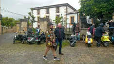 Foto 4 - Una treintena de vespas procedentes de todos los rincones del pa&iacute;s recorren las carreteras sorianas