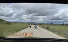 Foto 7 - Una treintena de vespas procedentes de todos los rincones del pa&iacute;s recorren las carreteras sorianas