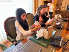 Foto 4 - Los informadores tur&iacute;sticos m&aacute;s j&oacute;venes presentan en la Diputaci&oacute;n un innovador proyecto para Campos de G&oacute;mara