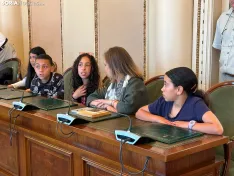 Foto 6 - Los informadores tur&iacute;sticos m&aacute;s j&oacute;venes presentan en la Diputaci&oacute;n un innovador proyecto para Campos de G&oacute;mara