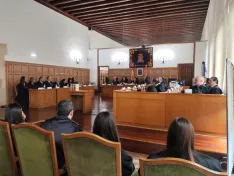 Distintas imágenes, hoy, de la celebración del Colegio de Abogados de Soria. | S.C.