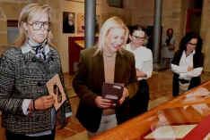 Imagen de la apertura oficial de la muestra. /Jta.