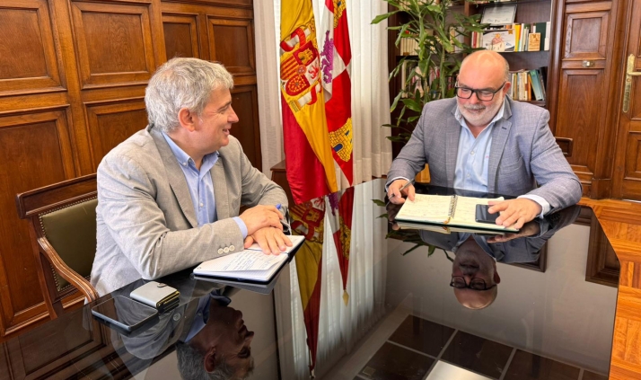 Javier Antón y Miguel Latorre repasan el avance de los proyectos del Gobierno en Soria