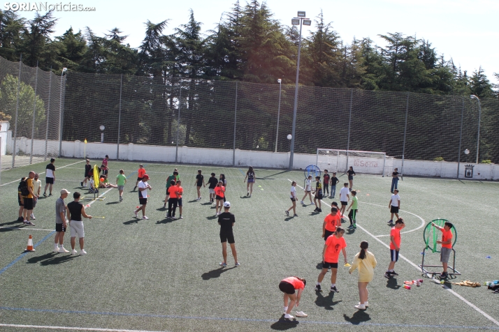 En im&aacute;genes: M&aacute;s de 300 escolares juegan a la pelota numantina, un innovador deporte creado en S