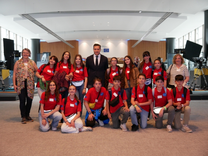 Alumnos del IES Santa Catalina de El Burgo de Osma visitan el Parlamento Europeo