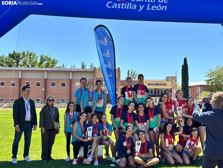 El atletismo soriano brilla en el Campeonato de Castilla y León en Edad Escolar