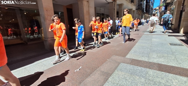 Una imagen del mediodía en la plaza Mayor. /PC