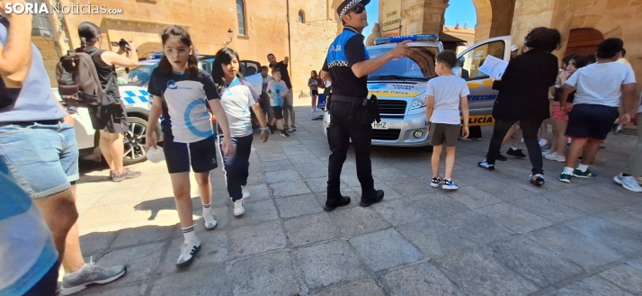 Una imagen del mediodía en la plaza Mayor. /PC