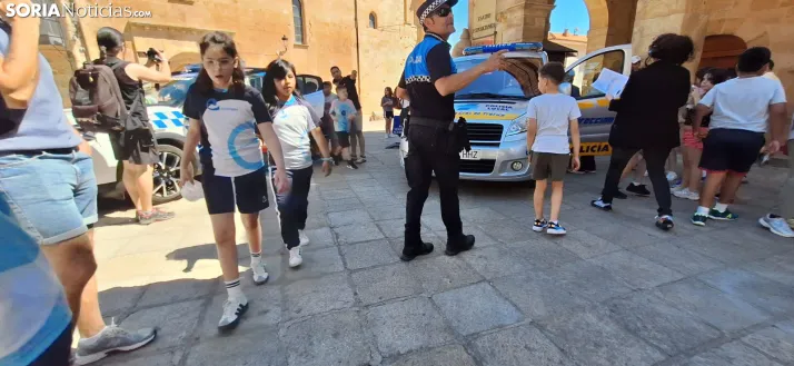 Una imagen del mediodía en la plaza Mayor. /PC