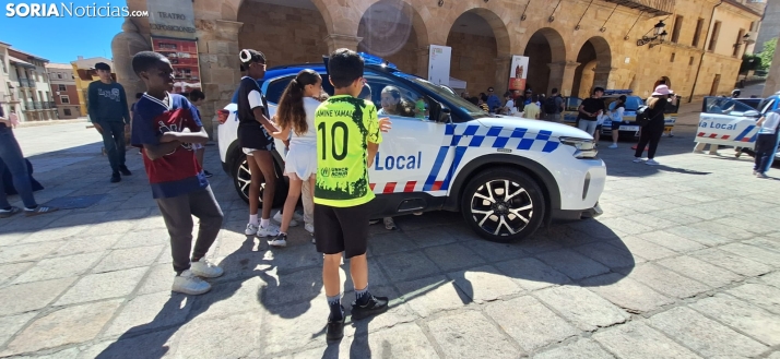 Una imagen del mediodía en la plaza Mayor. /PC