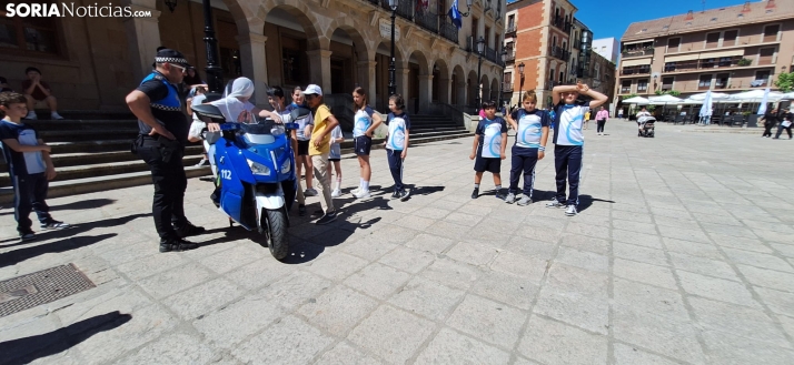 Una imagen del mediodía en la plaza Mayor. /PC