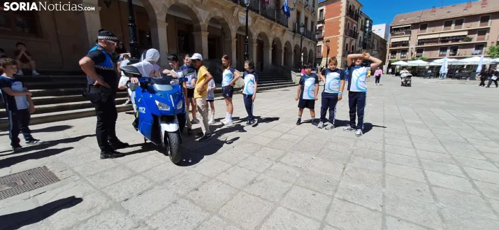 Una imagen del mediodía en la plaza Mayor. /PC