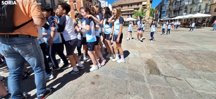Una imagen del mediodía en la plaza Mayor. /PC
