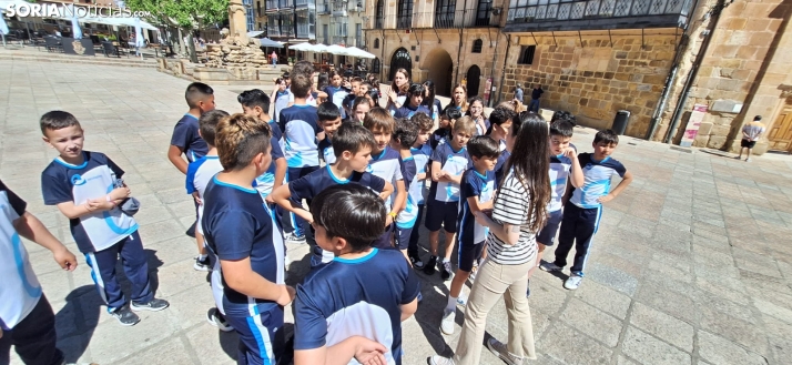 Una imagen del mediodía en la plaza Mayor. /PC