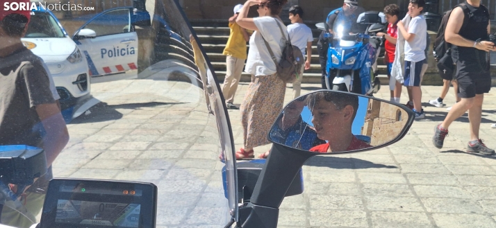 Una imagen del mediodía en la plaza Mayor. /PC