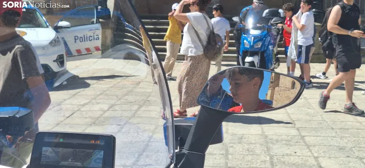 Una imagen del mediodía en la plaza Mayor. /PC
