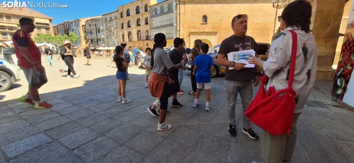 Una imagen del mediodía en la plaza Mayor. /PC