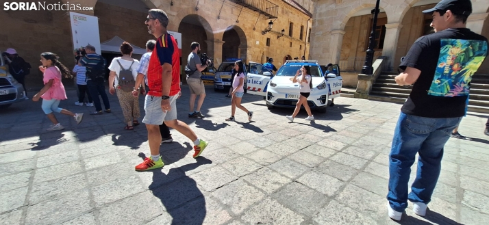 Una imagen del mediodía en la plaza Mayor. /PC