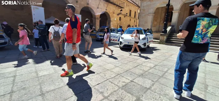 Una imagen del mediodía en la plaza Mayor. /PC