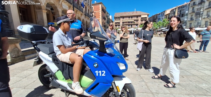 Una imagen del mediodía en la plaza Mayor. /PC