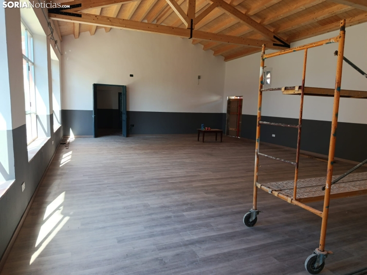 De escuela de párvulos a gimnasio y biblioteca: Tardelcuende renueva su Edificio de Usos Múltiples 